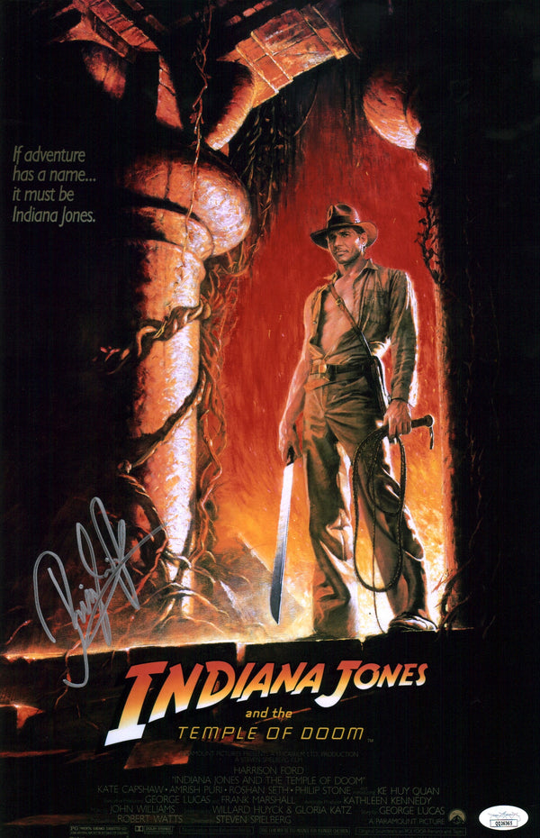 Raj Singh Indiana Jones Temple of Doom 11x17 Signed Mini Poster JSA Certified Autograph