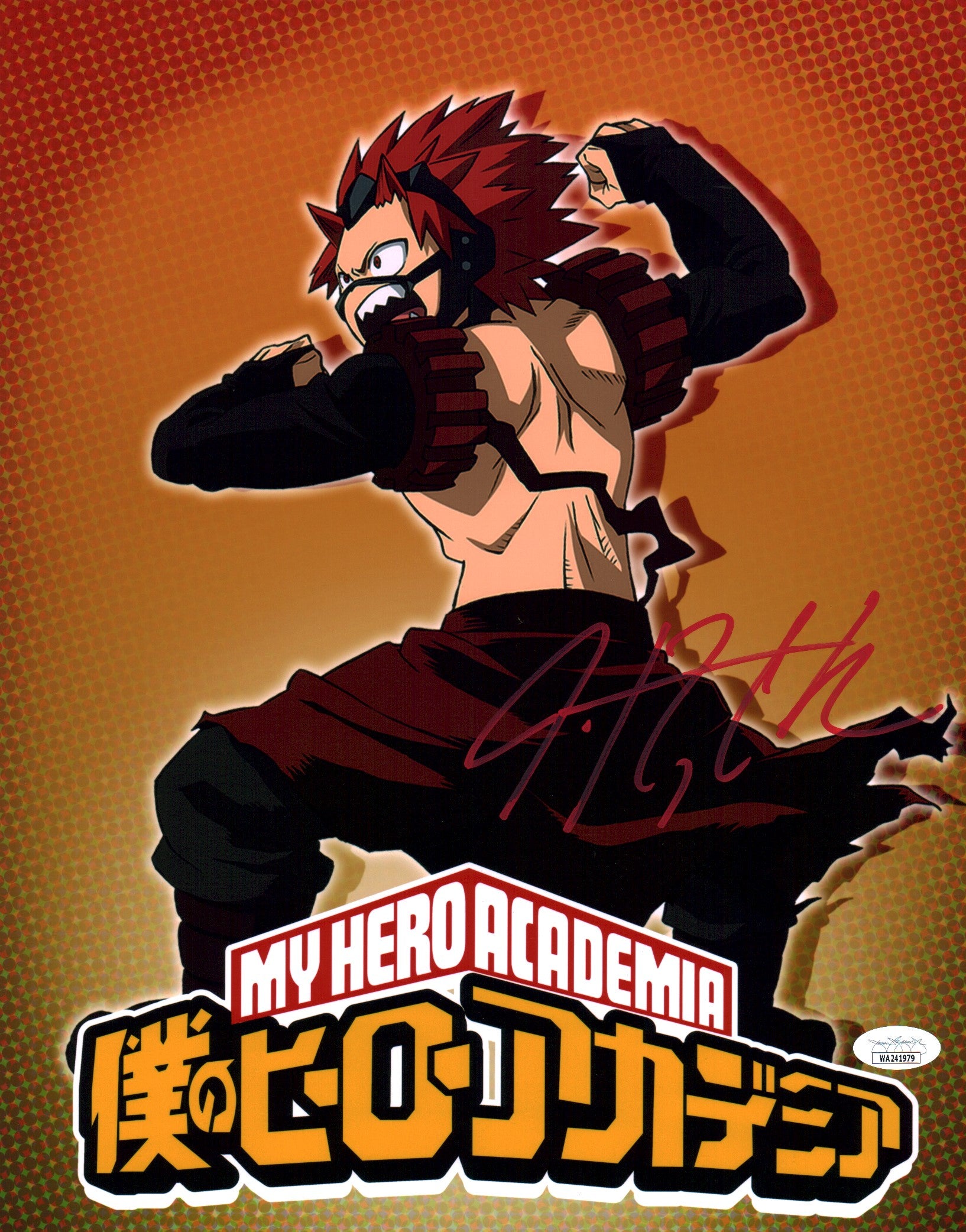 Justin Cook My Hero Academia 11x14 Photo Poster Signed Autographed JSA Certified COA
