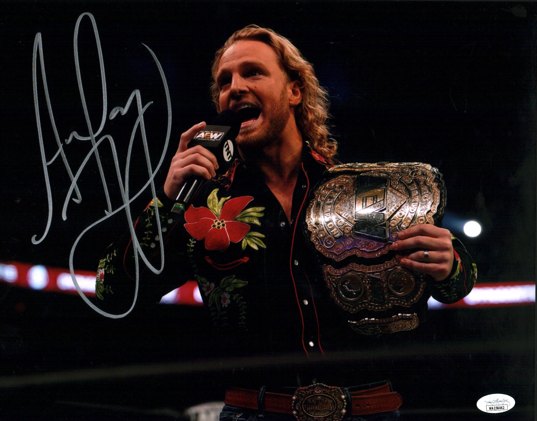 Adam Page Hangman AEW Wrestling 11x14 Signed Photo Poster JSA COA Certified Autograph
