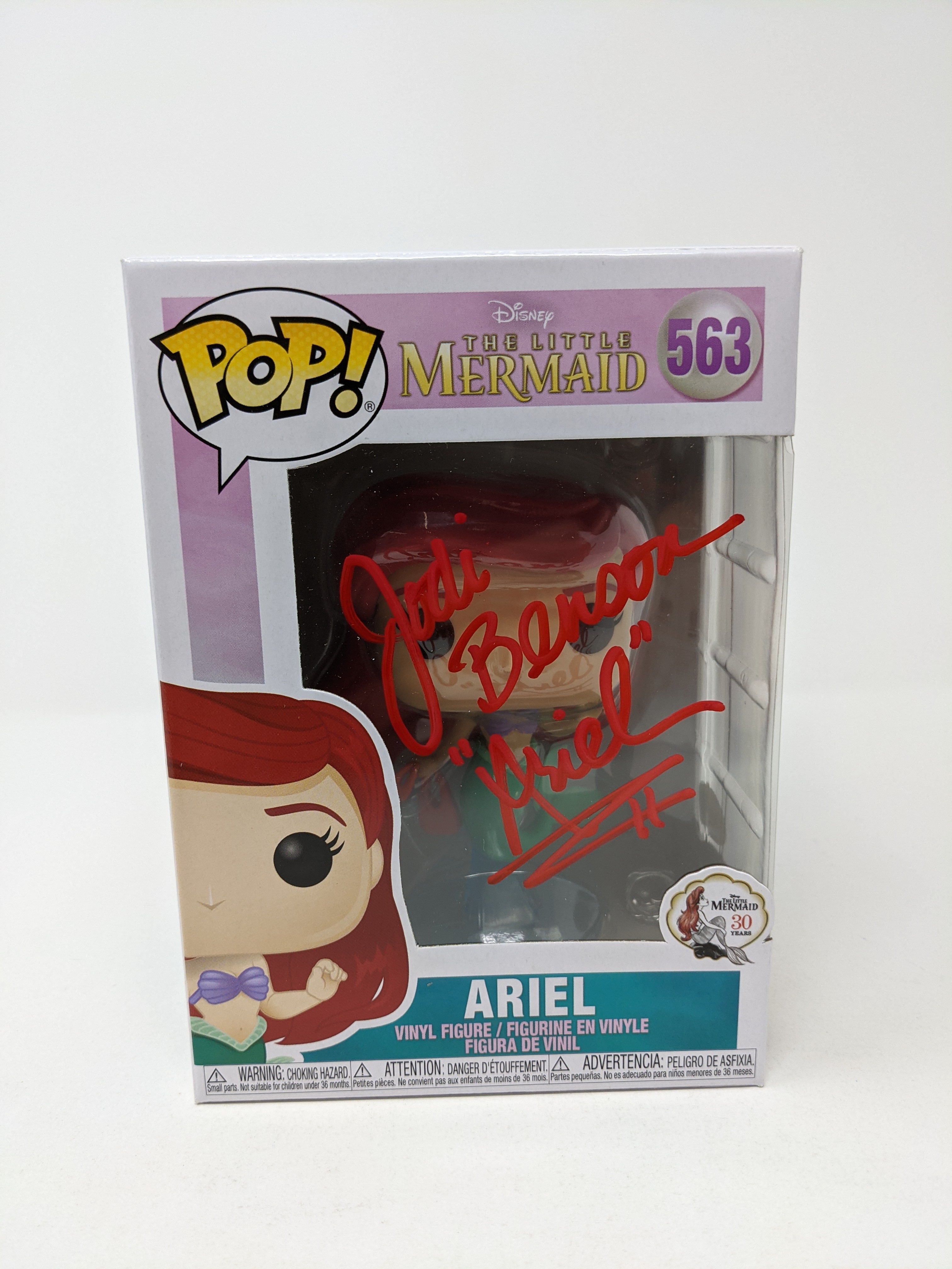 Jodi Benson Disney Little Mermaid Ariel #563 Exclusive Signed Funko Pop JSA Autograph