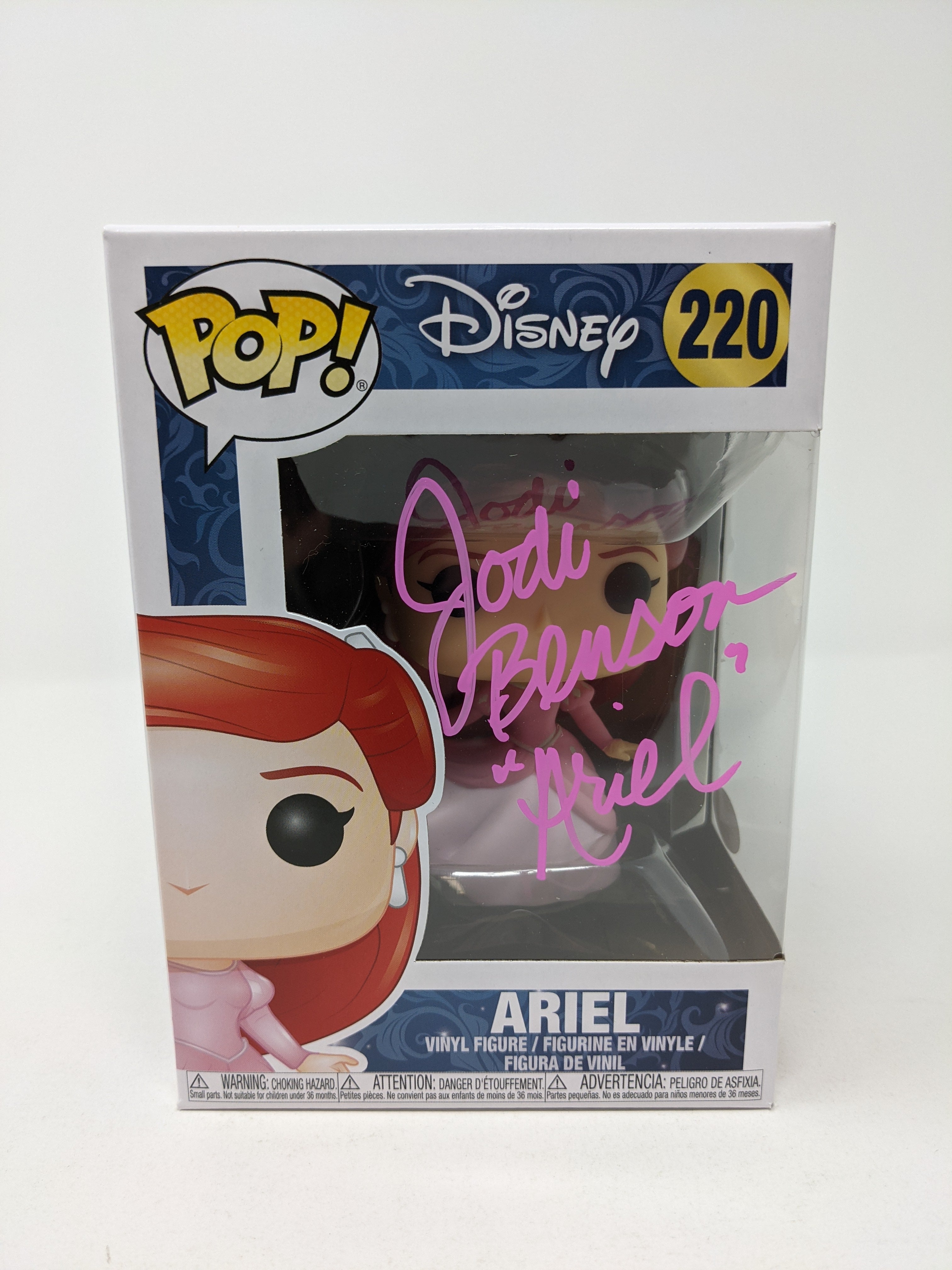 Jodi Benson Disney Little Mermaid Ariel #220 Signed Funko Pop JSA COA Certified Autograph