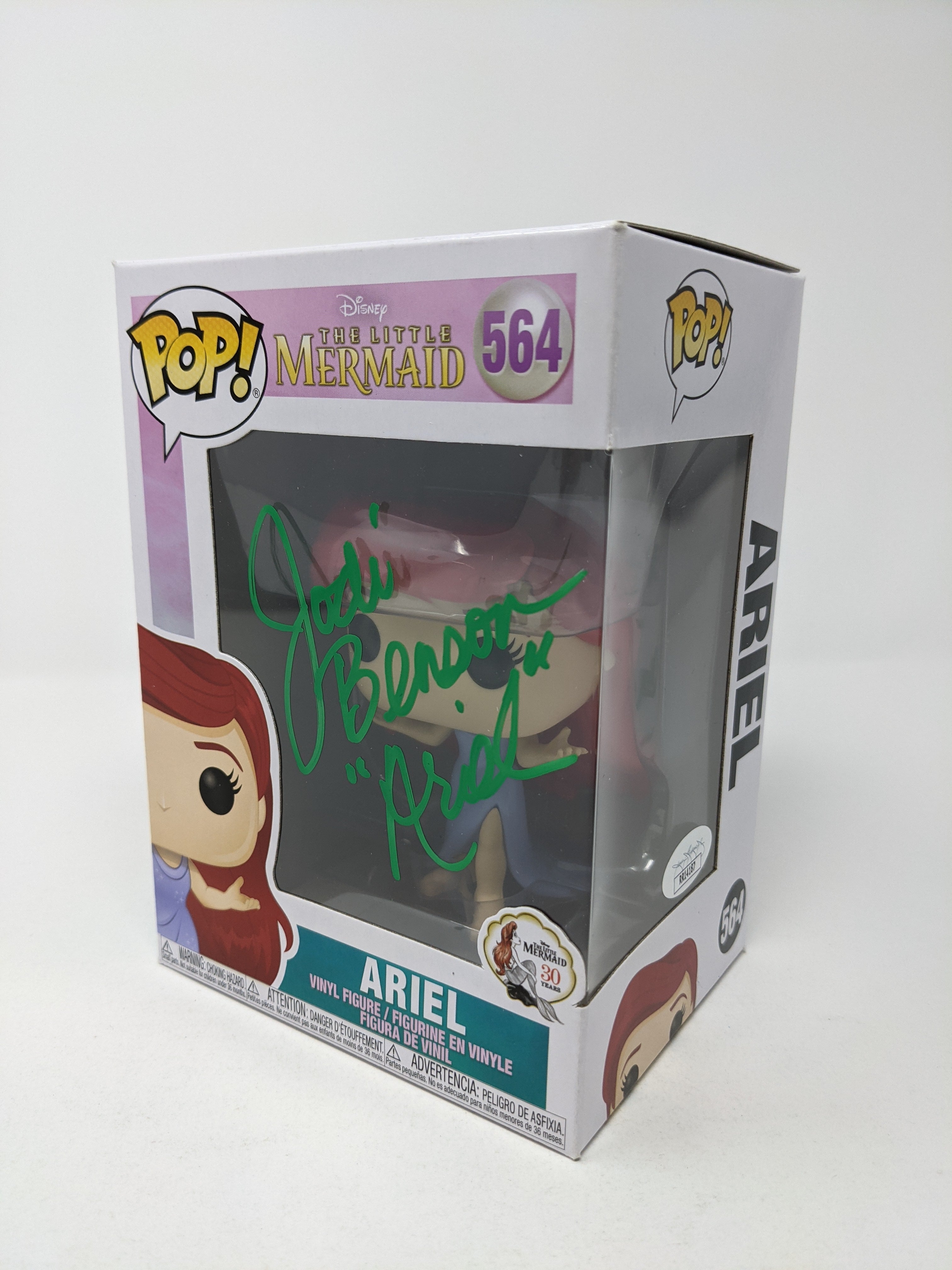 Jodi Benson Disney Little Mermaid Ariel #564 Exclusive Signed Funko Pop JSA Certified Autograph