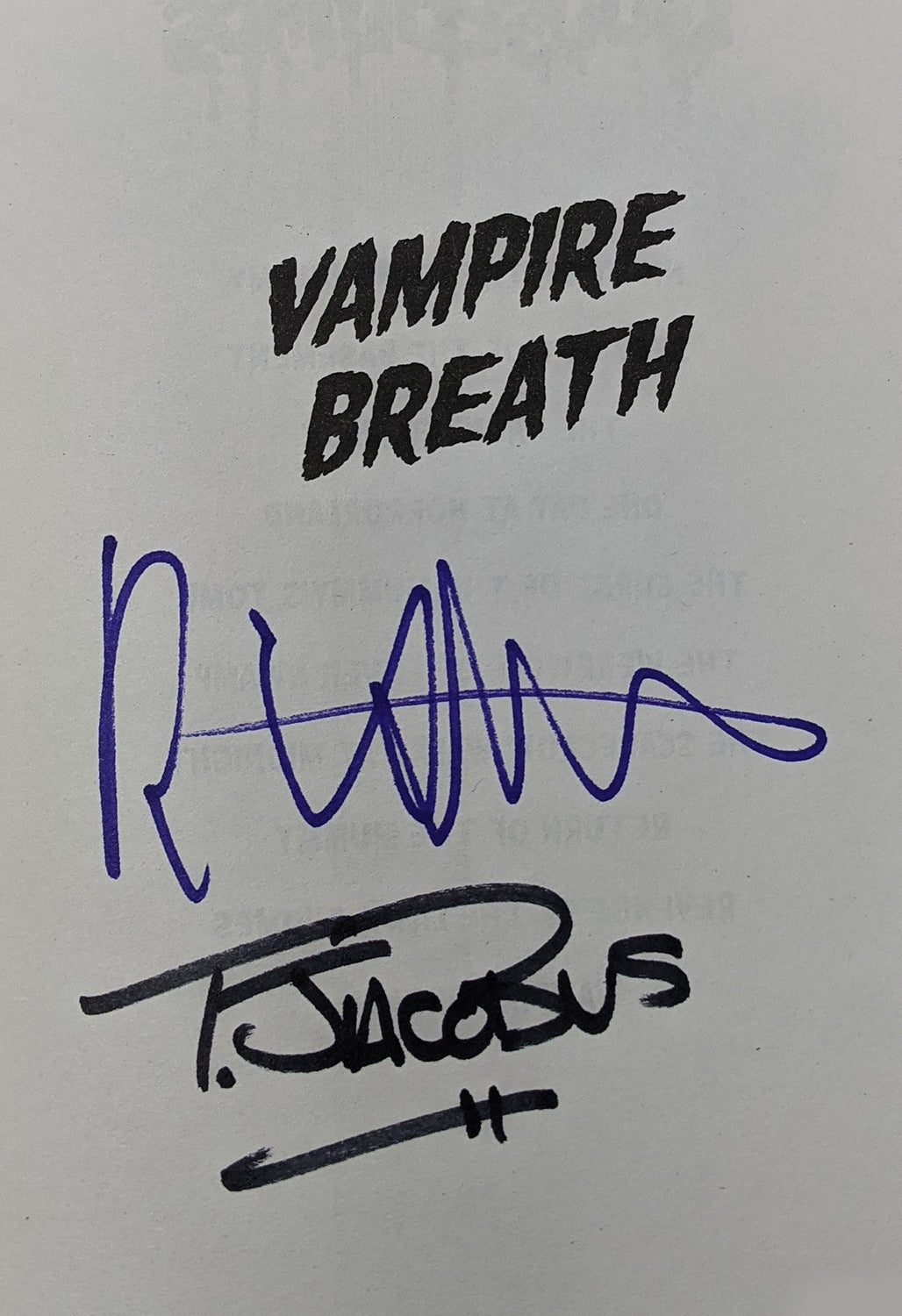 R.L. Stine & Tim Jacobus Signed GOOSEBUMPS Book 