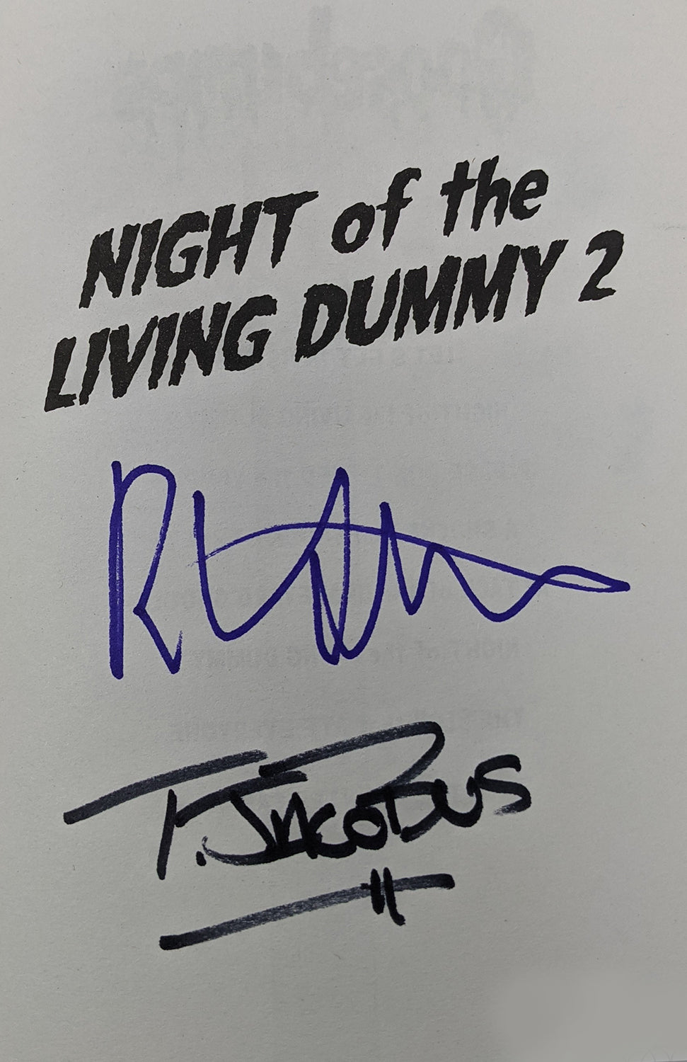 R.L. Stine & Tim Jacobus Signed GOOSEBUMPS Book 