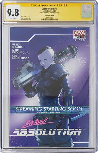 Absolution #1 GalaxyCon Raleigh 2022 Exclusive Variant CGC Signature Series 9.8 Signed Michele Bandini