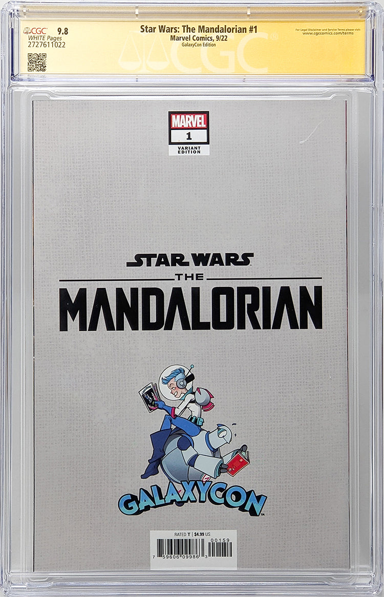 Star Wars: The Mandalorian #1 GalaxyCon Edition Marvel Comics CGC Signature Series 9.8 Signed Carano Esposito