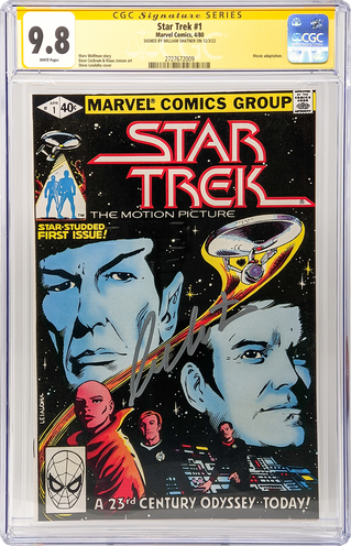 Star Trek #1 Marvel Comics CGC Signature Series 9.8 Signed William Shatner