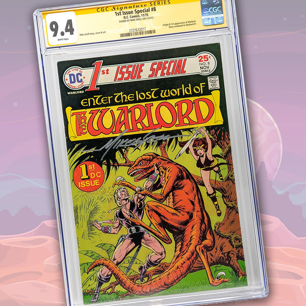 1st Issue Special The Warlord #8 DC Comics CGC Signature Series 9.4 Signed Mike Grell