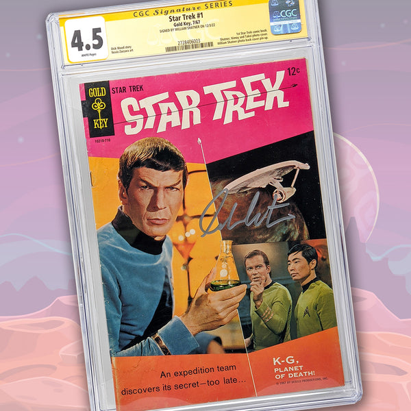 Star Trek #1 Gold Key CGC Signature Series 4.5 Signed William Shatner