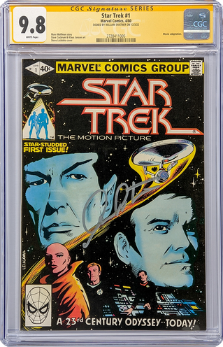 Star Trek #1 Marvel Comics CGC Signature Series 9.8 Signed William Shatner