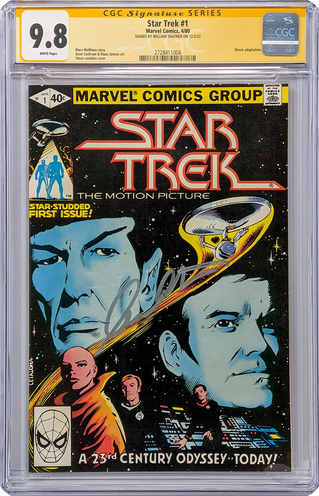 Star Trek #1 Marvel Comics CGC Signature Series 9.8 Signed William Shatner