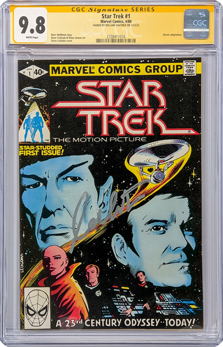 Star Trek #1 Marvel Comics CGC Signature Series 9.8 Signed William Shatner