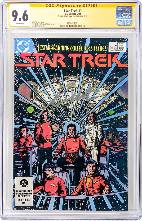 DC Comics Star Trek #1  CGC Signature Series 9.6 Signed William Shatner