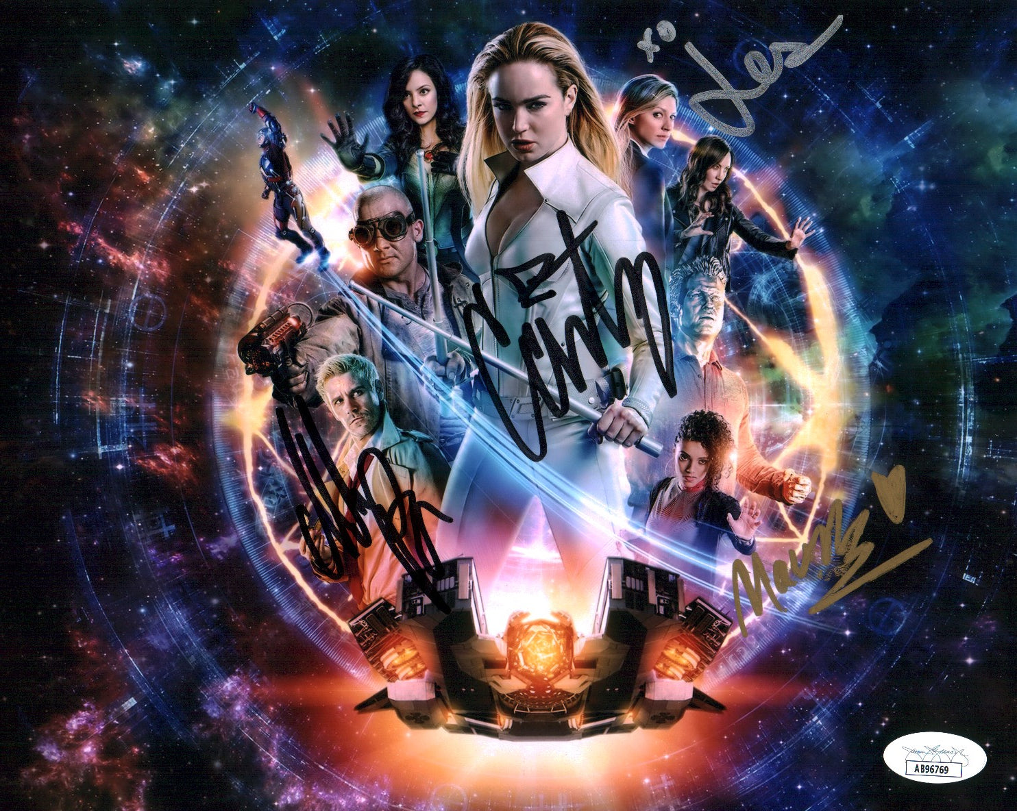 DC Legends of Tomorrow 8x10 Photo Signed Autograph Ford Routh Richardson-Sellers Ryan Macallan Lotz JSA Certified COA Auto