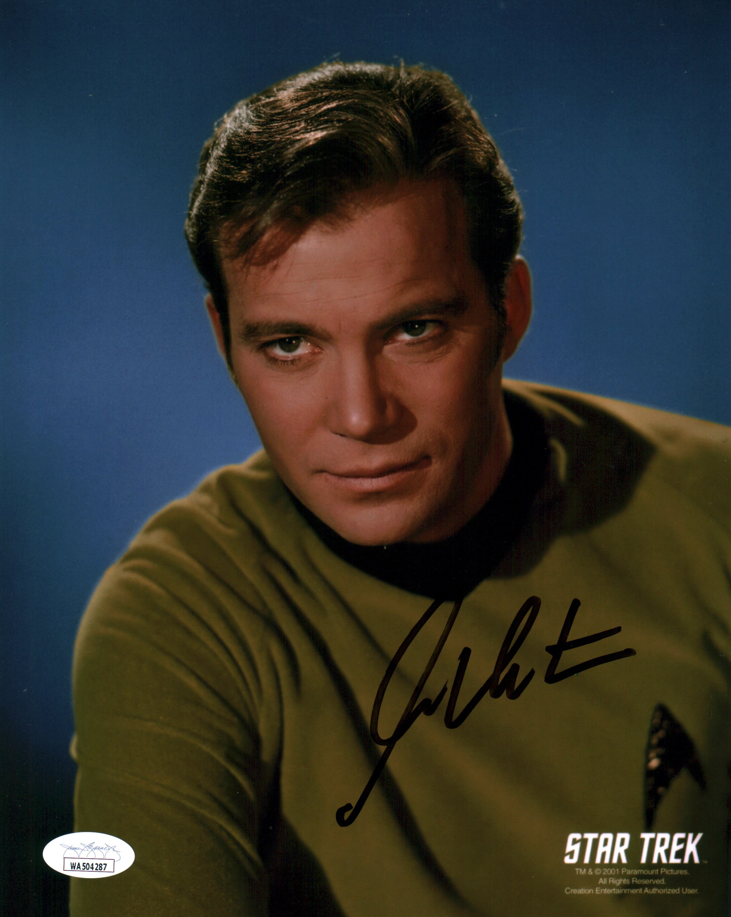 William Shatner Star Trek 8x10 Signed Photo JSA Certified Autograph