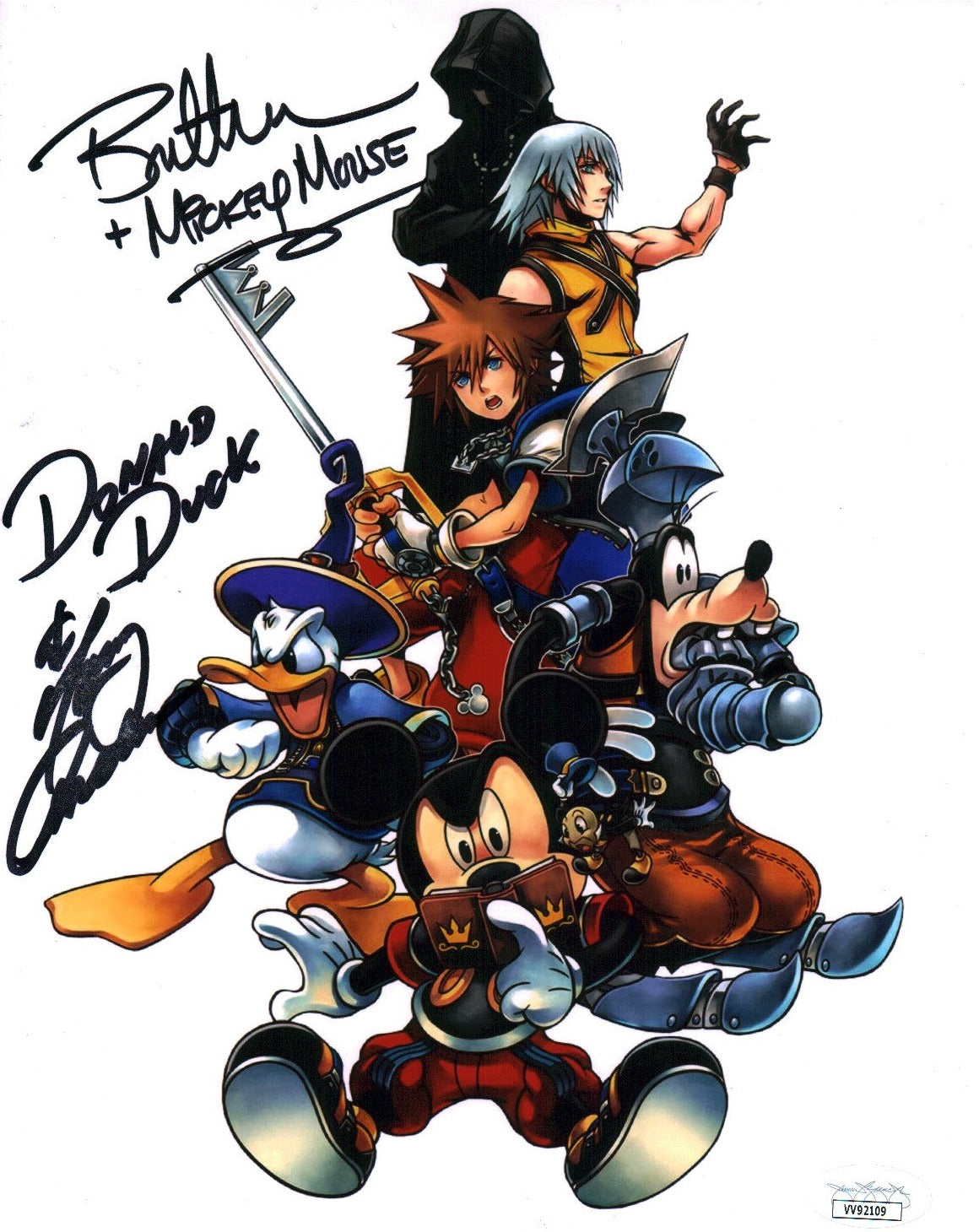 Disney Kingdom Hearts 8x10 Signed Photo Anselmo Iwan JSA COA Certified Autograph