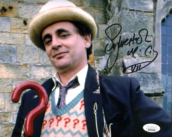 Sylvester McCoy Doctor Who 8x10 Signed Photo JSA Certified Autograph