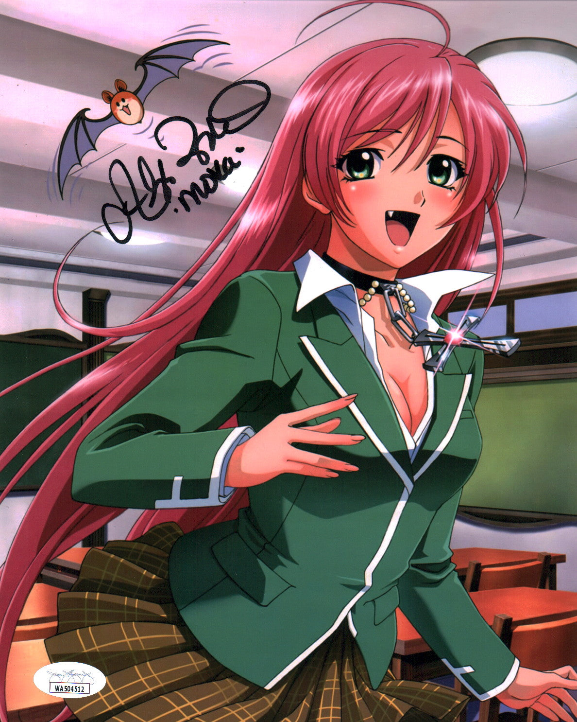 Alexis Tipton Rosario + Vampire 8x10 Signed Photo JSA Certified Autograph