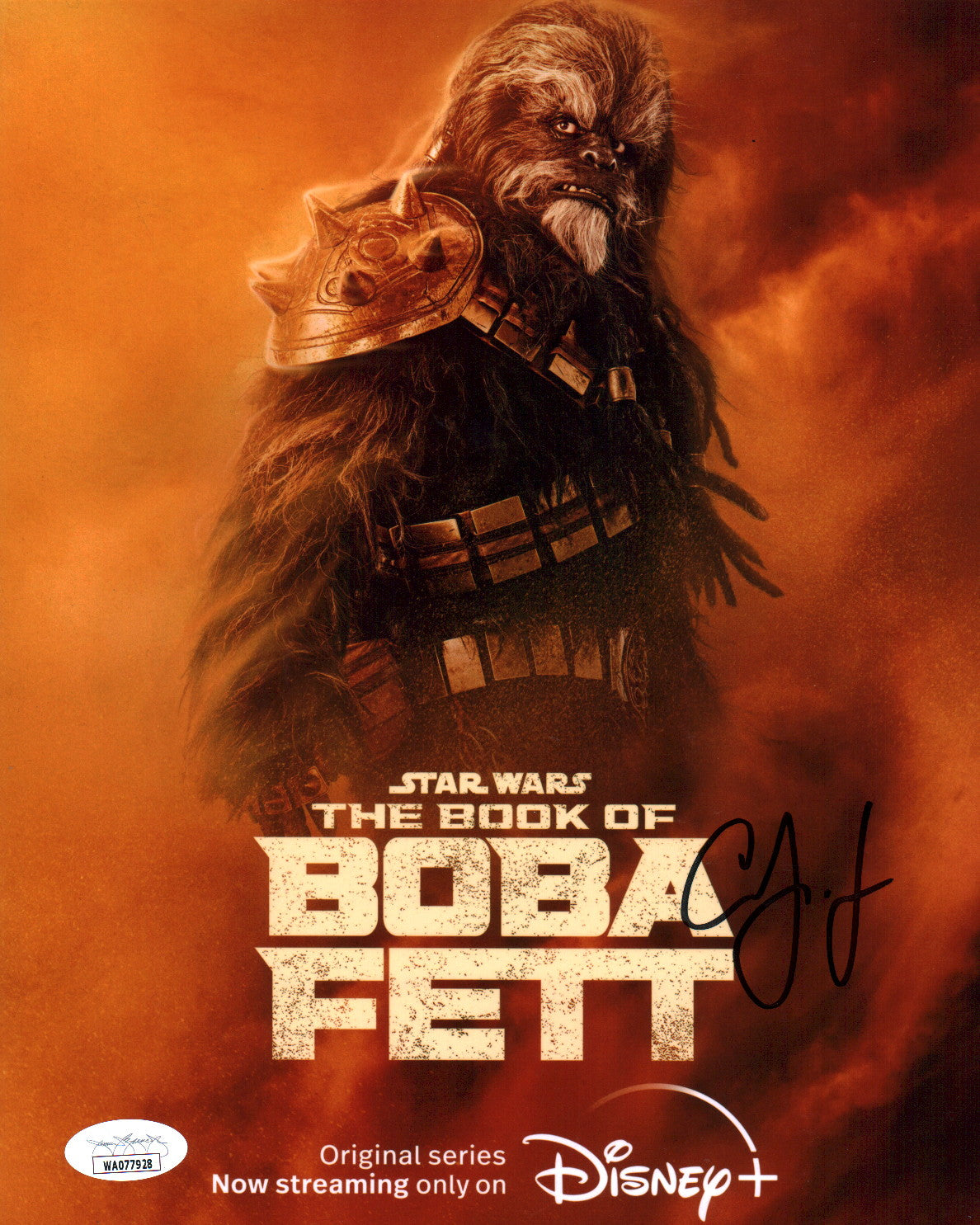 Carey Jones Star Wars The Book of Boba Fett 8x10 Signed Photo JSA COA Certified Autograph
