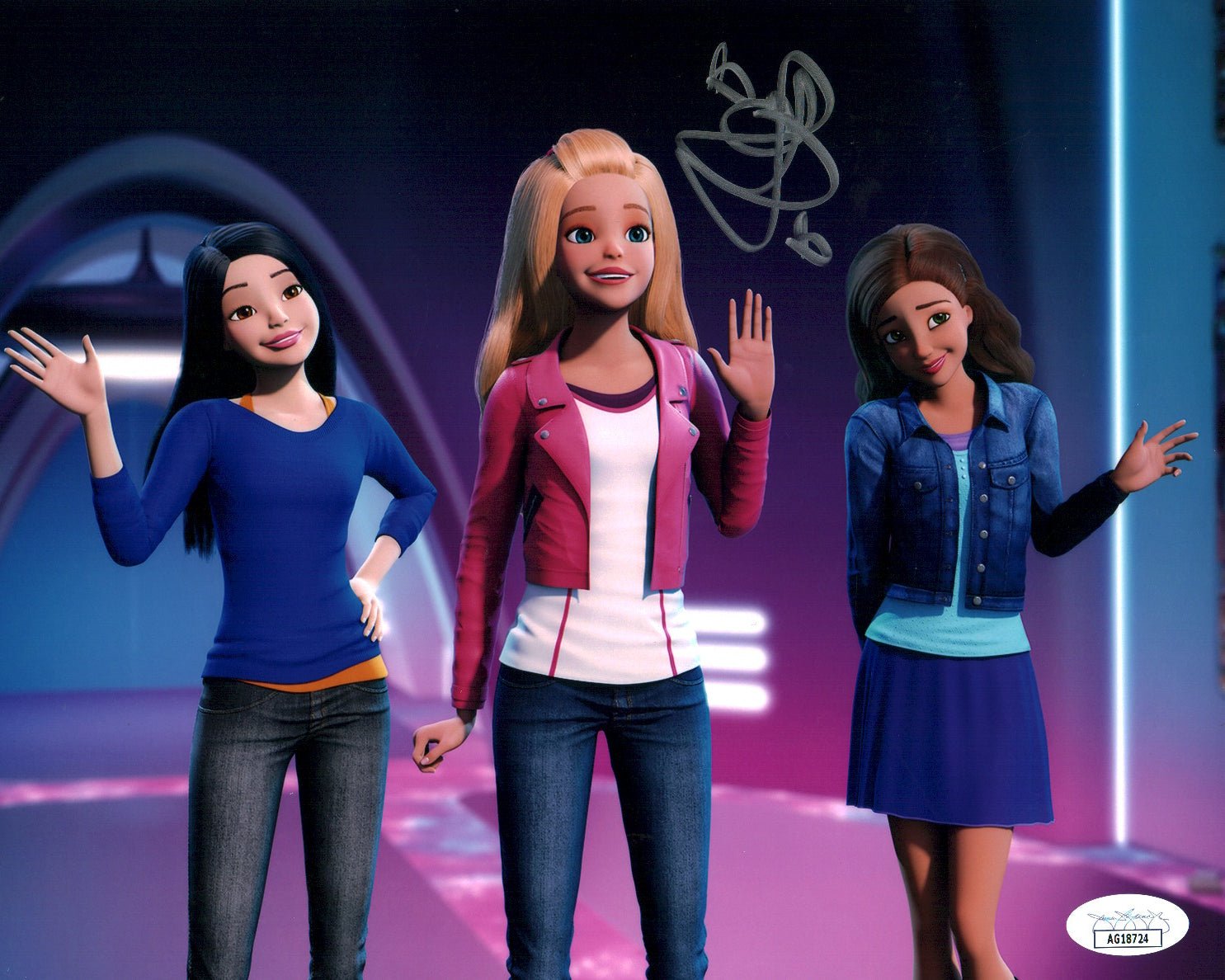 Erica Lindbeck Barbie Spy Squad 8x10 Signed Photo JSA Certified Autograph
