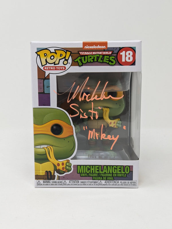 Michael Sisti TMNT Michelangelo #18 Signed Funko Pop JSA Certified Autograph