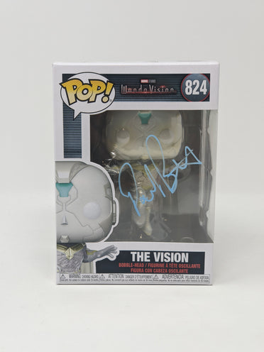 Paul Bettany Marvel WandaVision The Vision #824 Signed Funko Pop JSA Certified Autograph
