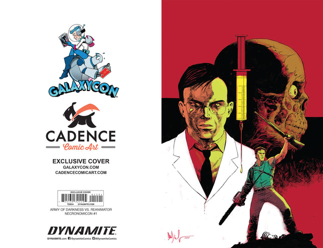 Army of Darkness VS. Reanimator: Necronomicon Rising #1 GalaxyCon Raleigh 2022 Exclusive Virgin Variant Comic Book GalaxyCon