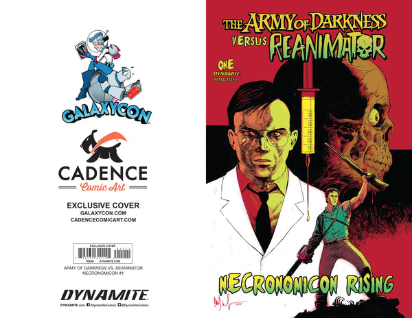 Army of Darkness VS. Reanimator: Necronomicon Rising #1 GalaxyCon Raleigh 2022 Exclusive Variant Comic Book GalaxyCon