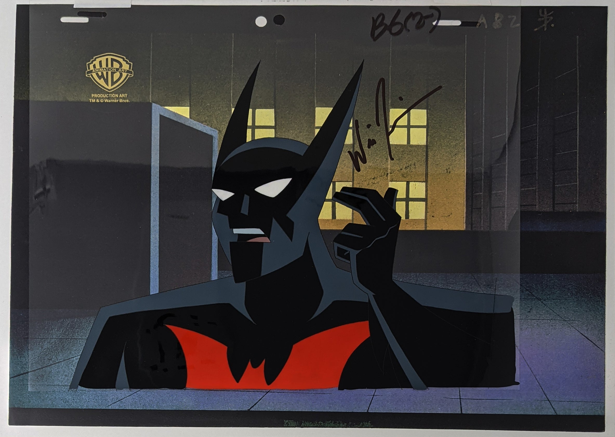 Will Friedle Batman Beyond 9x10.5 Signed Animation Production Cel JSA COA Certified Autograph (Copy) GalaxyCon