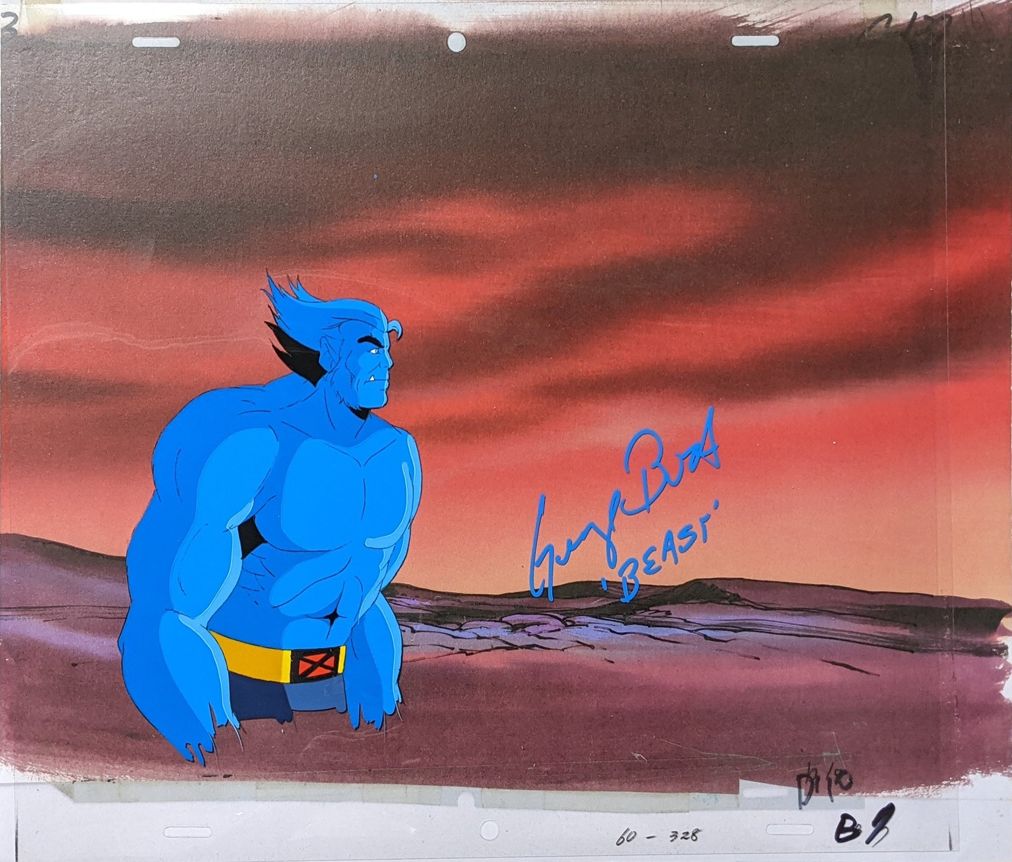 George Buza X-Men: The Animated Series 10x13 Signed Animation Production Cel Autograph JSA Certified COA Auto