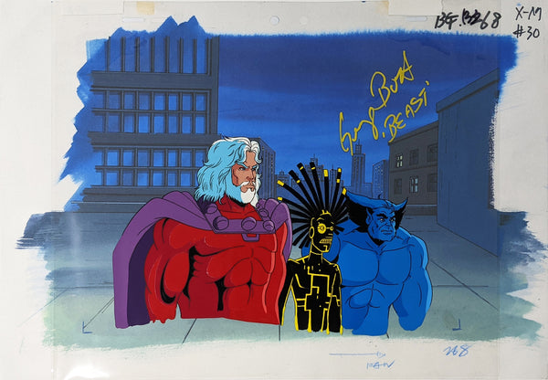 George Buza X-Men: The Animated Series 10.5x15 Signed Animation Production Cel JSA LOA Certified COA Autograph
