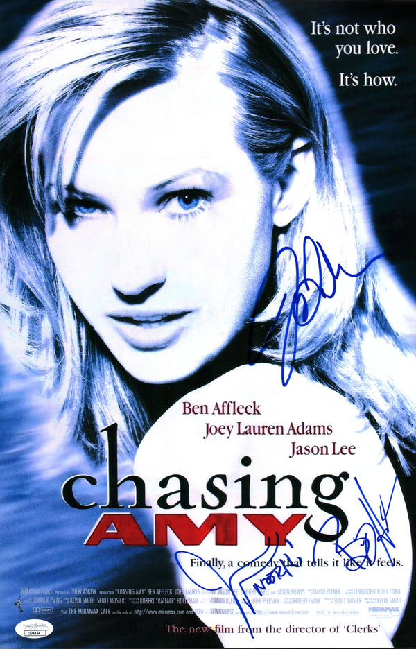 Chasing Amy 11x17 Poster Signed Autograph Mewes O'Halloran Adams JSA Certified COA GalaxyCon