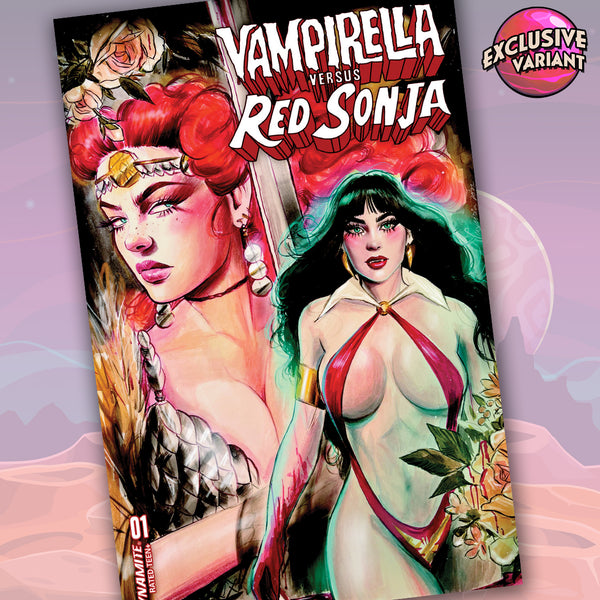 Vampirella vs. Red Sonja #1 GalaxyCon Columbus 2022 Exclusive Variant Comic Book GalaxyCon