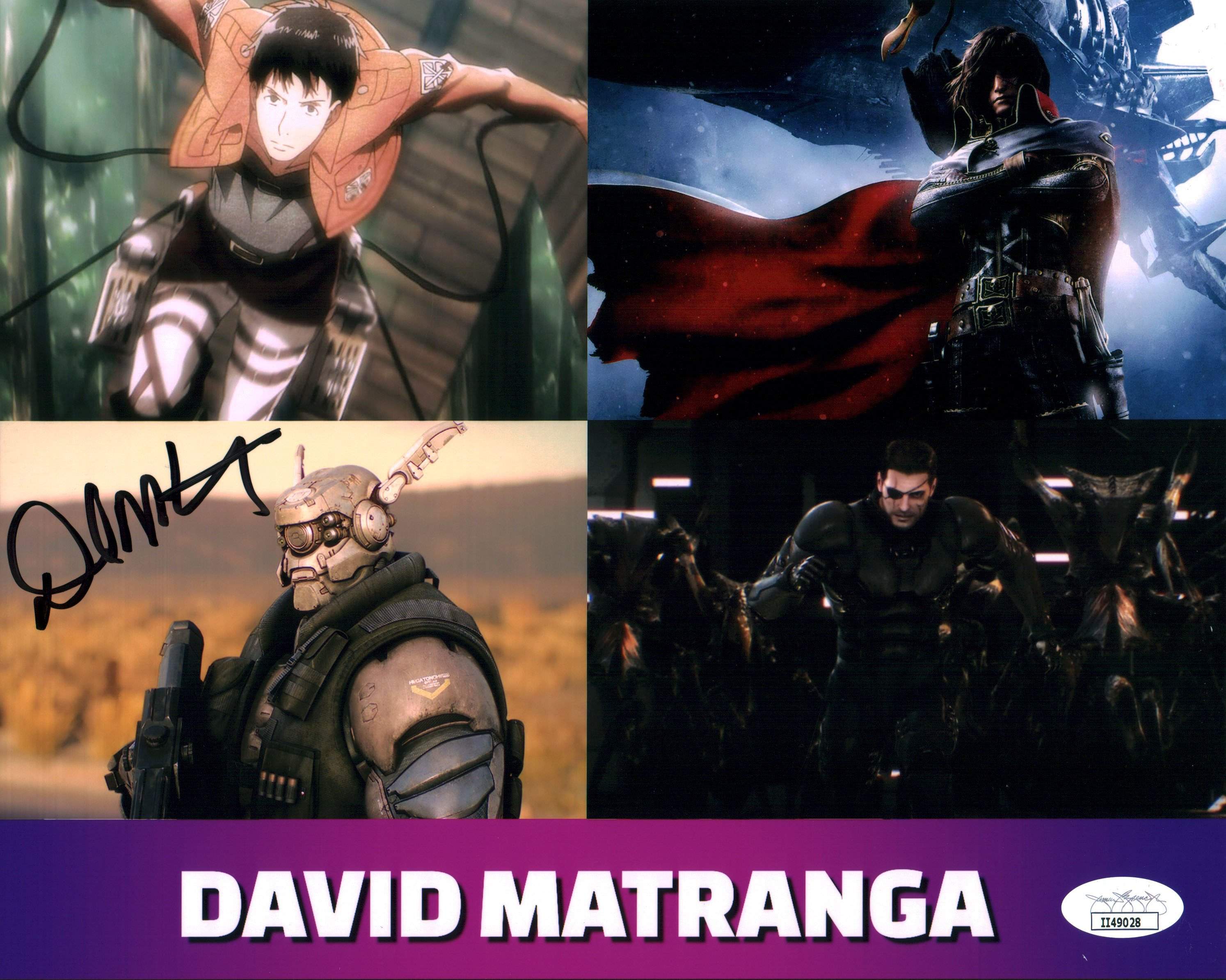 David Matranga Character Compilation 8x10 Photo Signed Autographed JSA Certified COA GalaxyCon