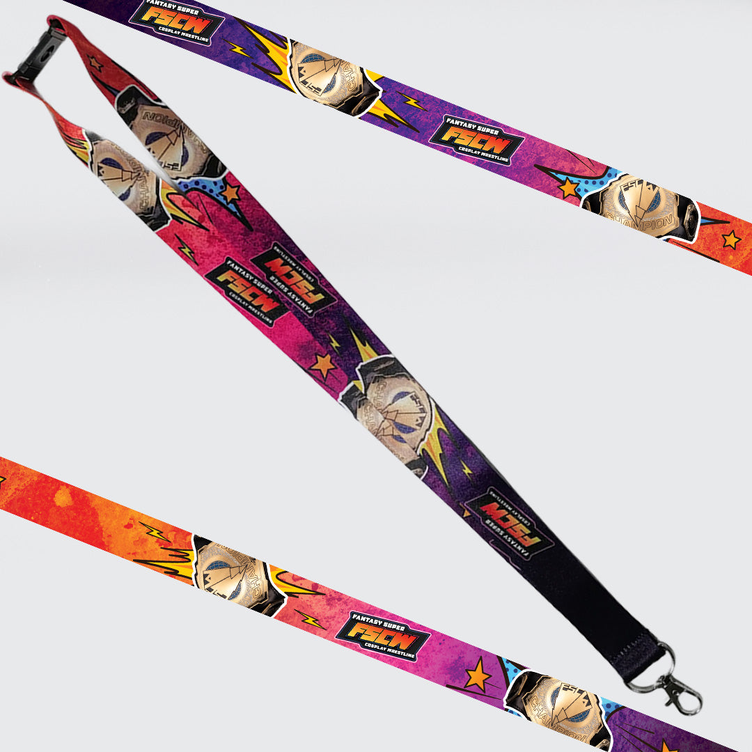 Fantasy Super Cosplay Wrestling Lanyard