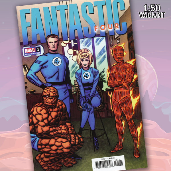 Marvel Fantastic Four #1 (2022) Jack Kirby 1:50 Variant Edition Comic Book