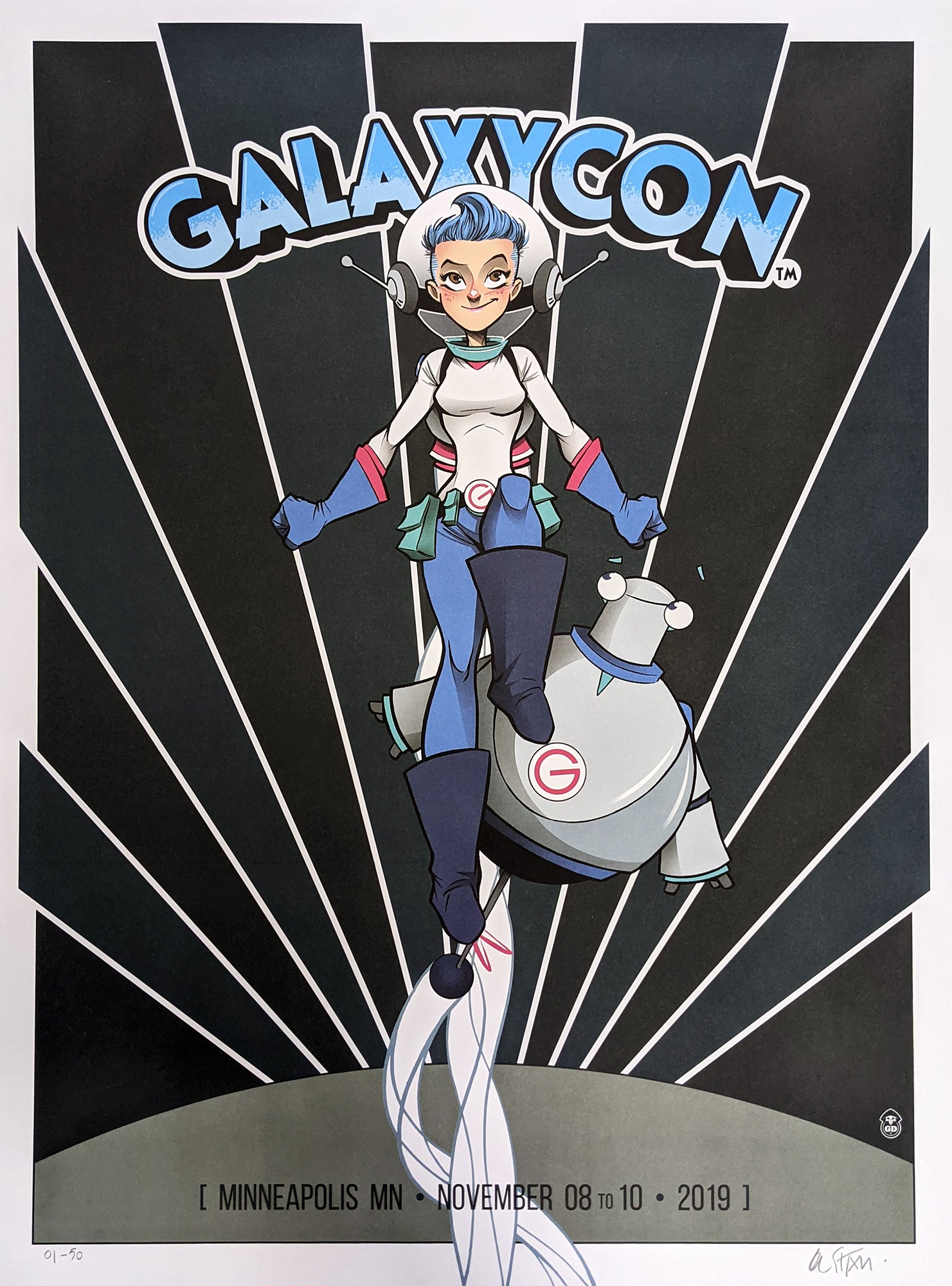 GalaxyCon Convention Exclusive 18x24 Lithograph Art Poster signed by Gustavo Duarte