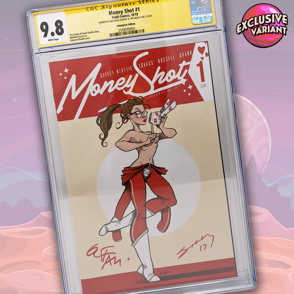 Money Shot #1 GalaxyCon Exclusive Variant CGC Signature Series 9.8 Signed Duarte, Seeley