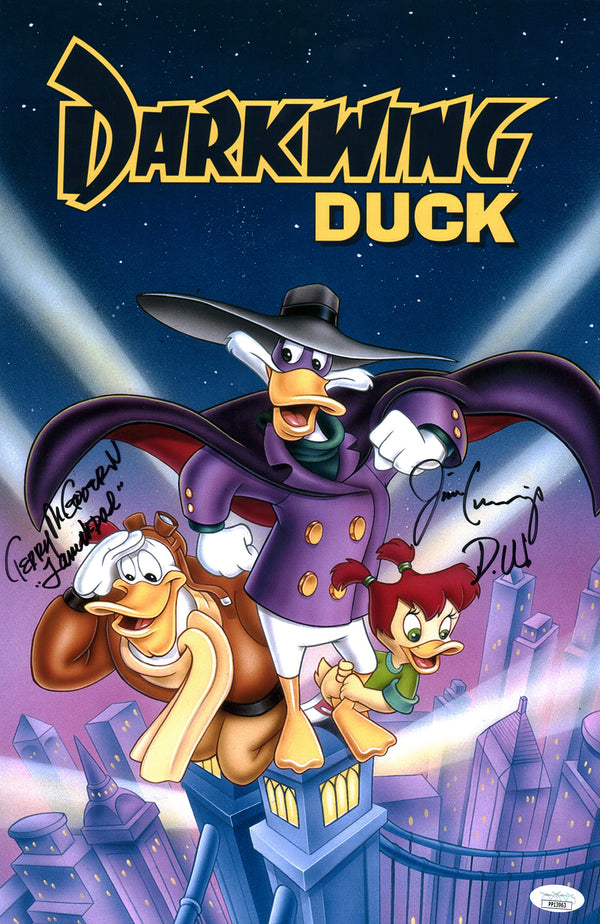 Darkwing Duck 11x17 Photo Poster Signed Autograph Cummings McGovern JSA Certified COA Auto