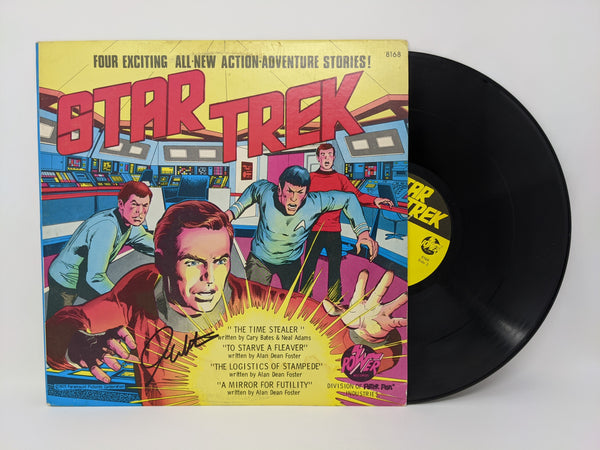 William Shatner Signed Star Trek Peter Pan Vinyl Records #8168 JSA Autograph Auto