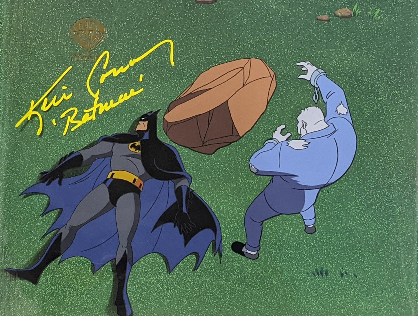 Kevin Conroy Batman 10x12 Signed Animation Production Cel Autograph JSA Certified COA Auto