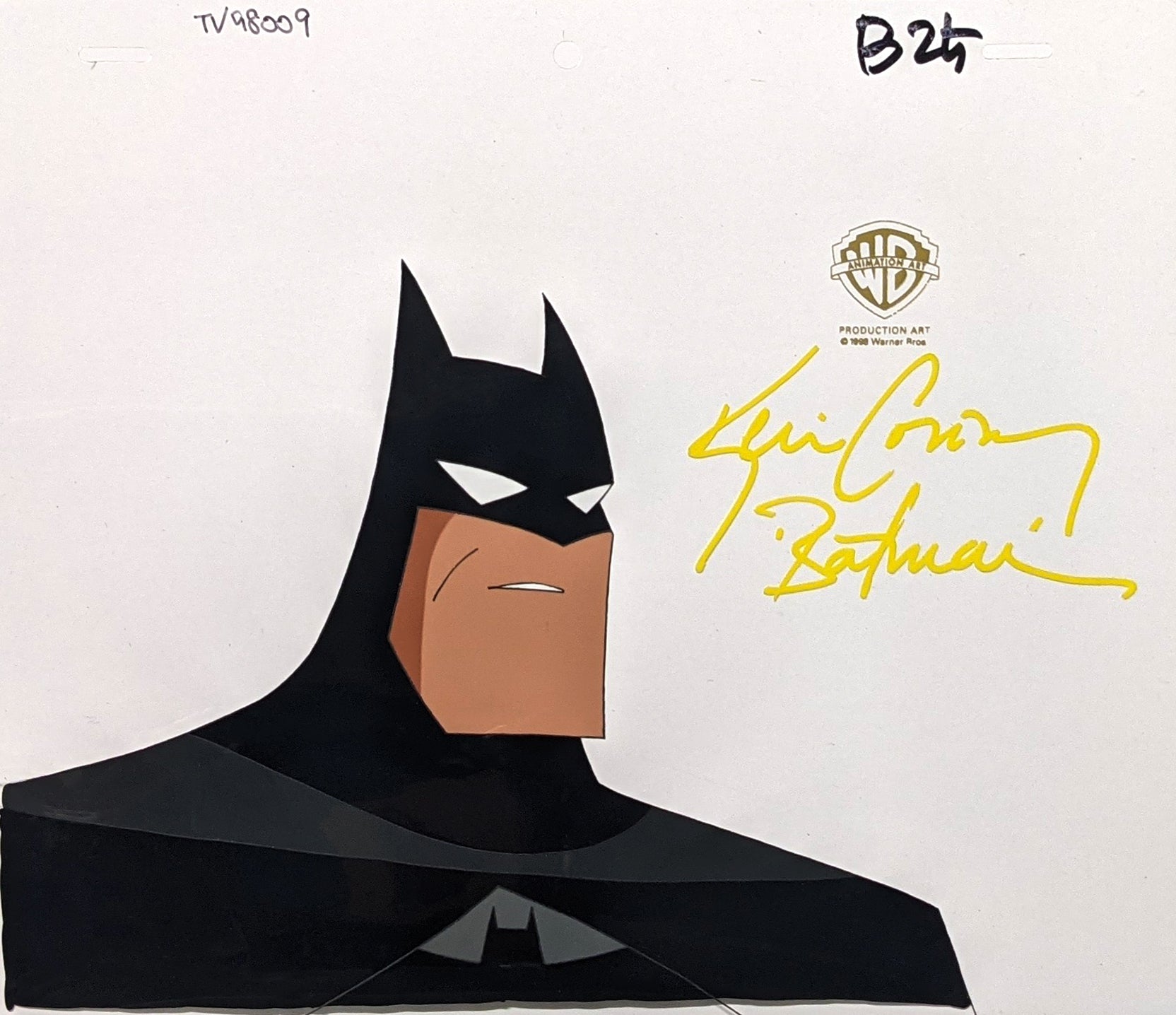 Kevin Conroy Batman 9x10.5 Signed Animation Production Cel Autograph JSA Certified COA Auto
