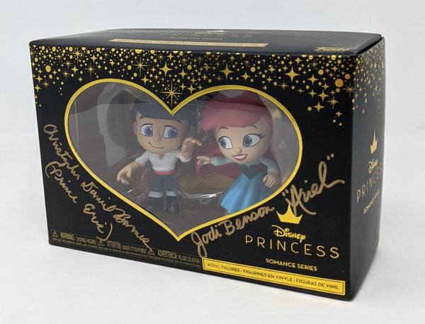 Disney Princess Romance Series Little Mermaid Exclusive Signed Funko Figures Barnes Benson JSA COA Certified Autograph