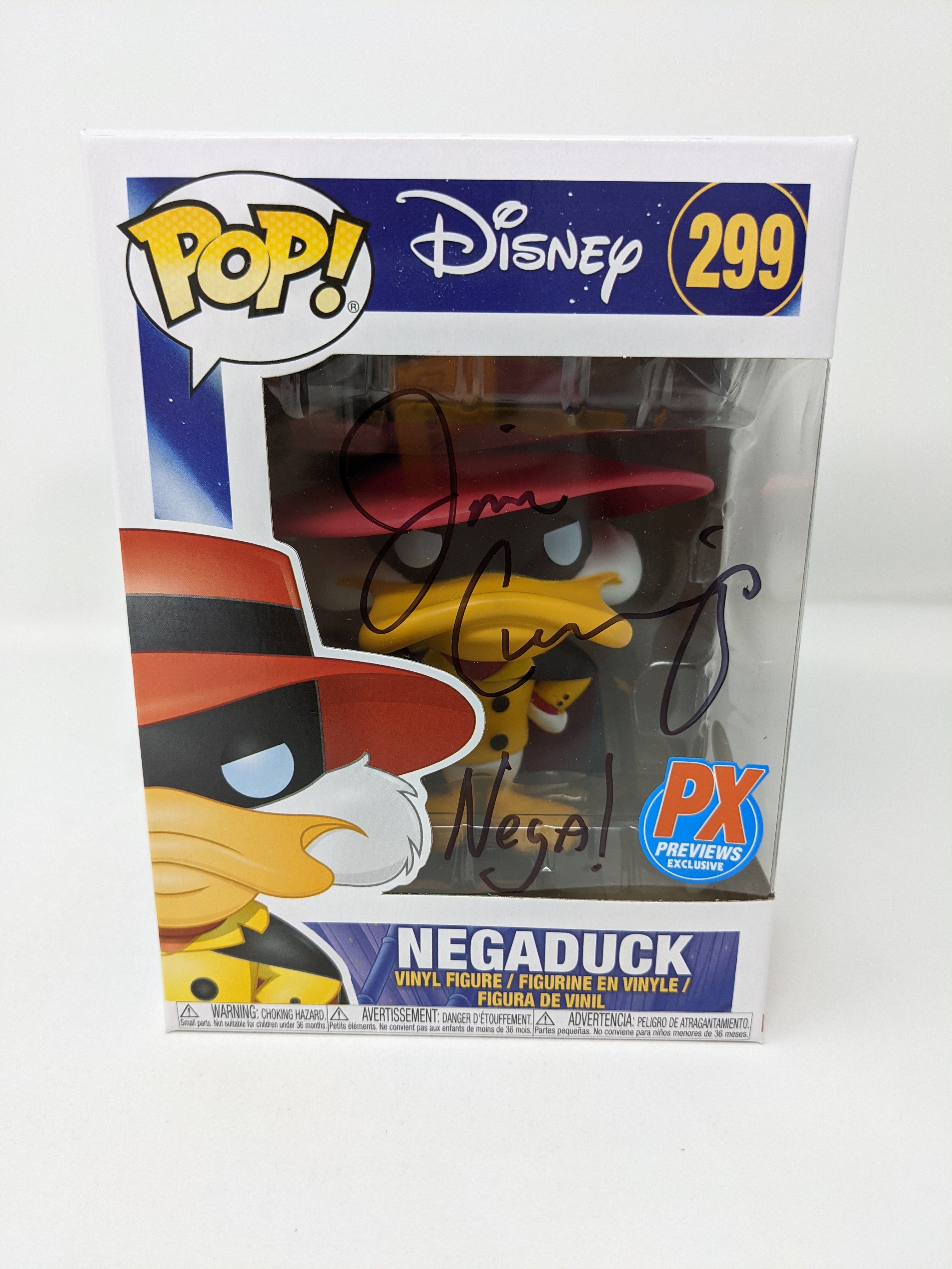 Jim Cummings Darkwing Duck Negaduck #299 Signed Funko Pop JSA Certified Autograph