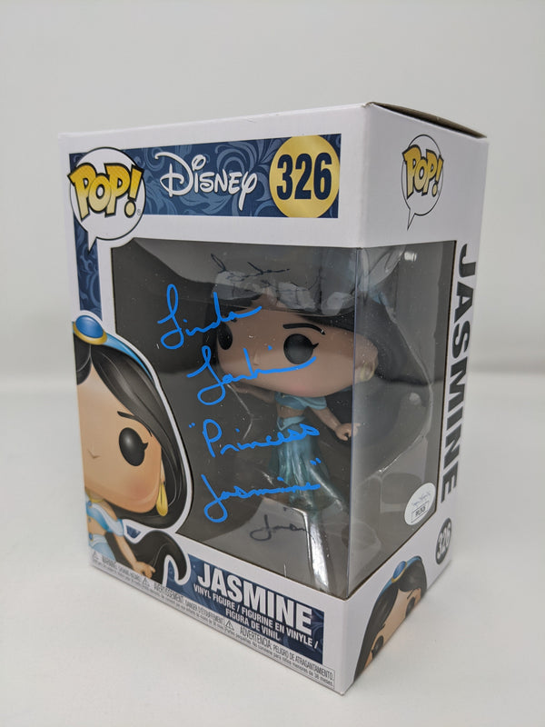 Linda Larkin Disney Aladdin Jasmine #326 Signed Funko Pop JSA COA Certified Autograph