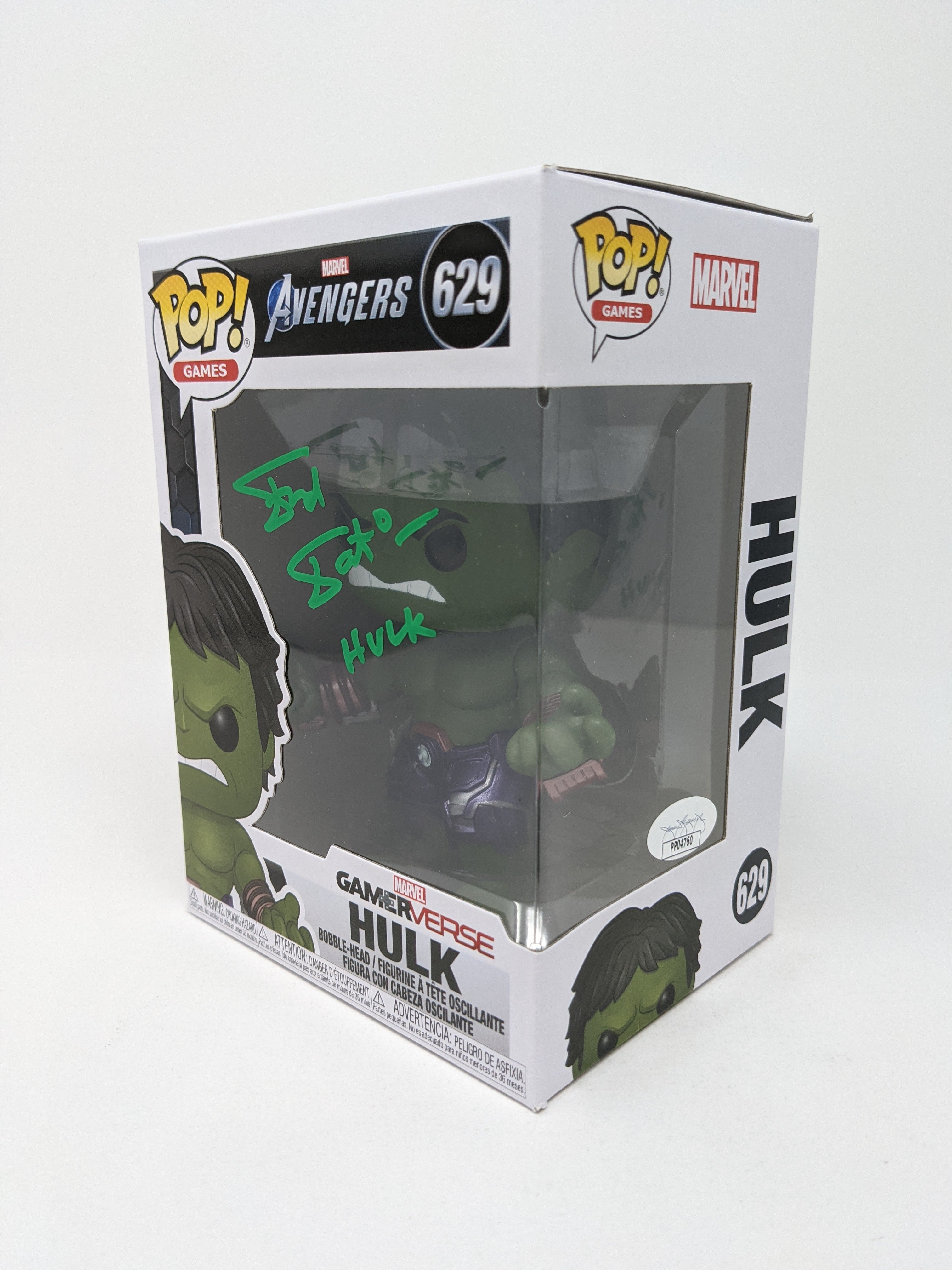Fred Tatasciore Marvel Gamerverse Avengers Hulk #629 Signed Funko Pop JSA Certified Autograph
