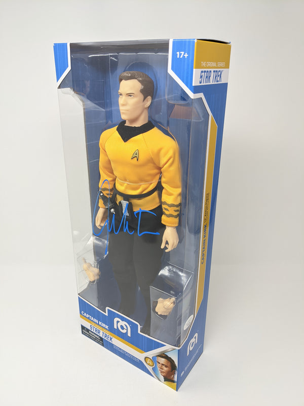 William Shatner Star Trek Captain Kirk Mego 14" Action Figure Signed JSA Certified Autograph