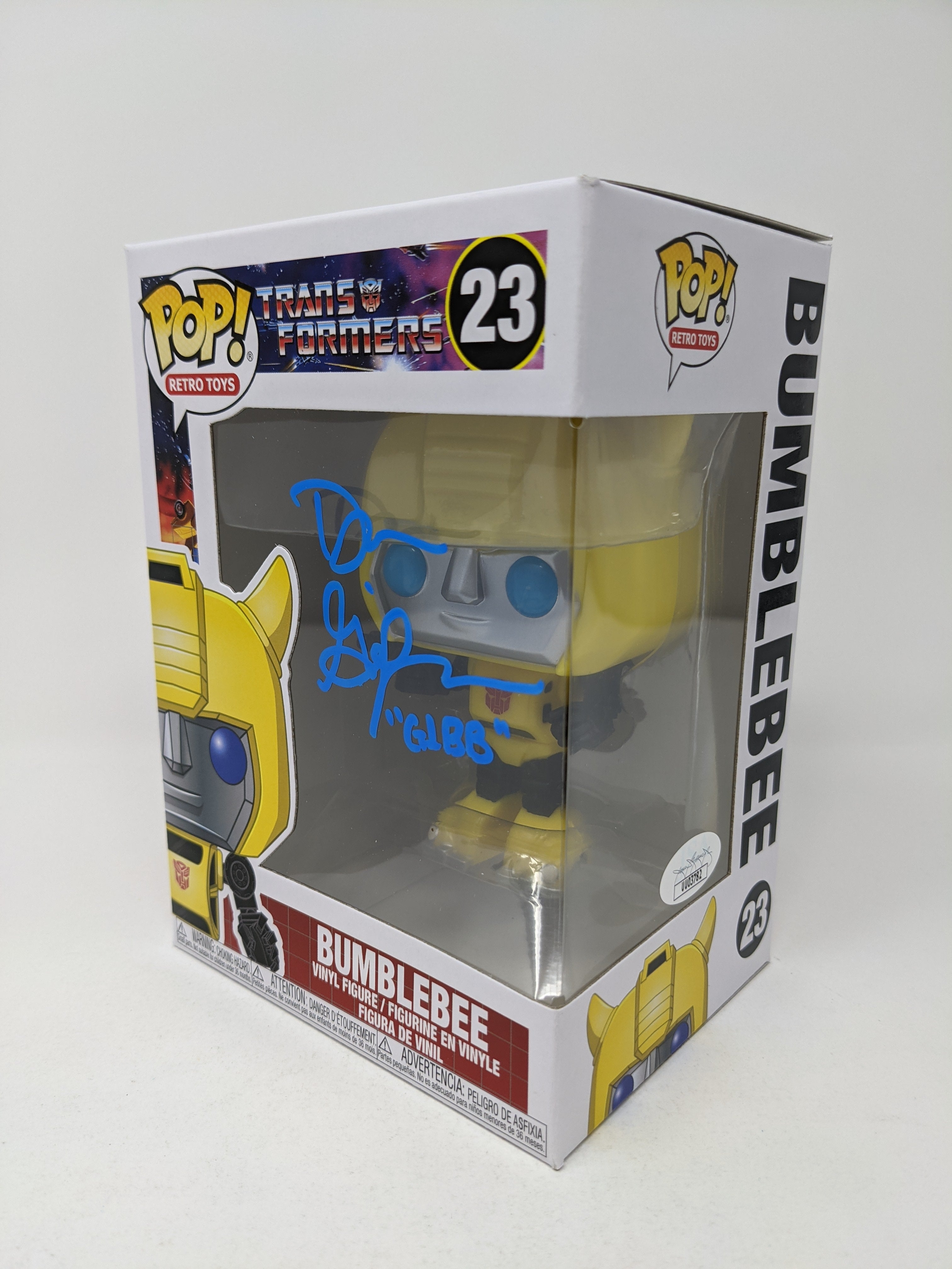 Dan Gilvezan Transformers Bumblebee #23 Signed Funko Pop JSA COA Certified Autograph