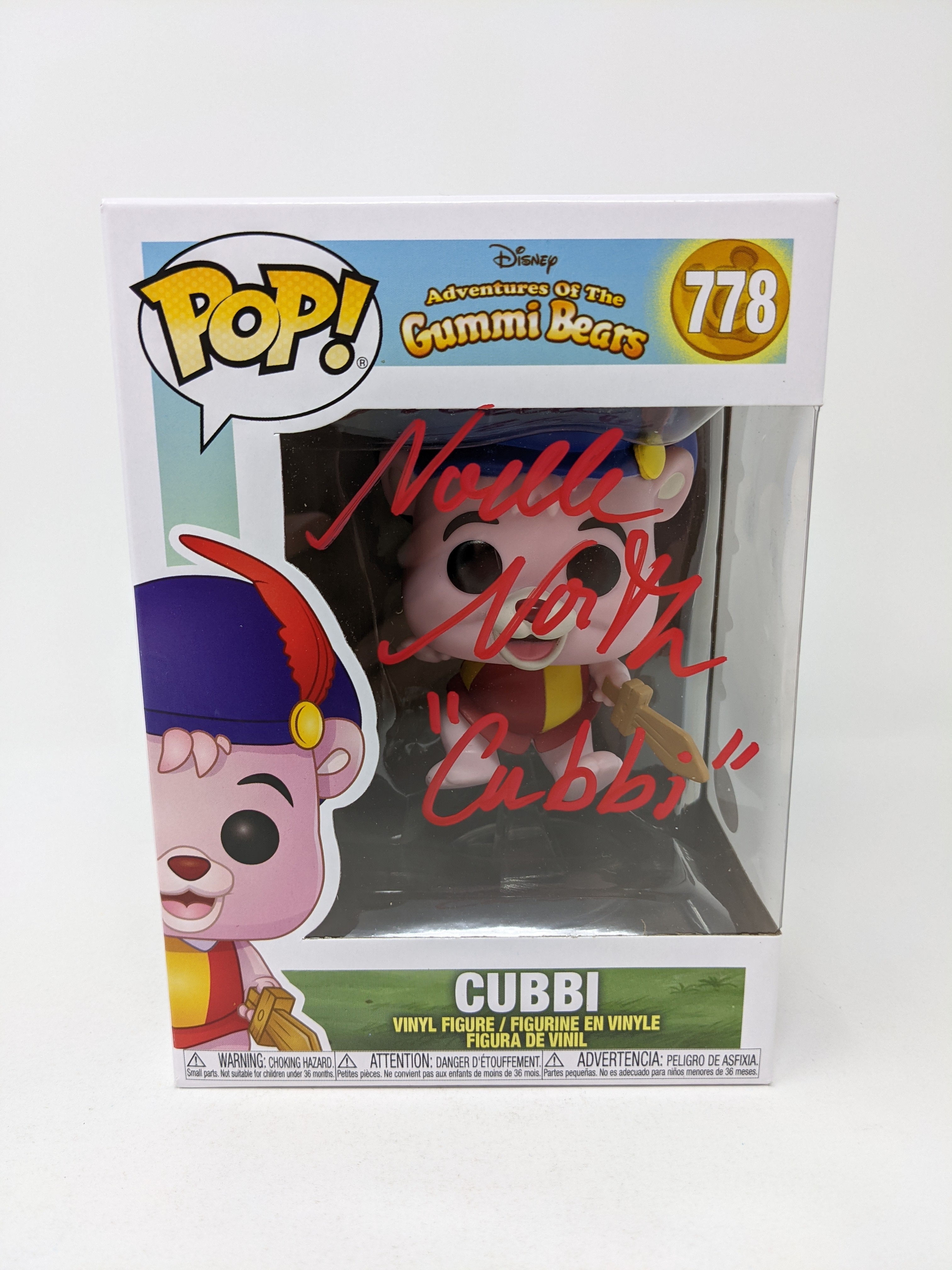 Noelle North Disney Gummi Bears Cubbi #778 Signed Funko Pop JSA Certified Autograph