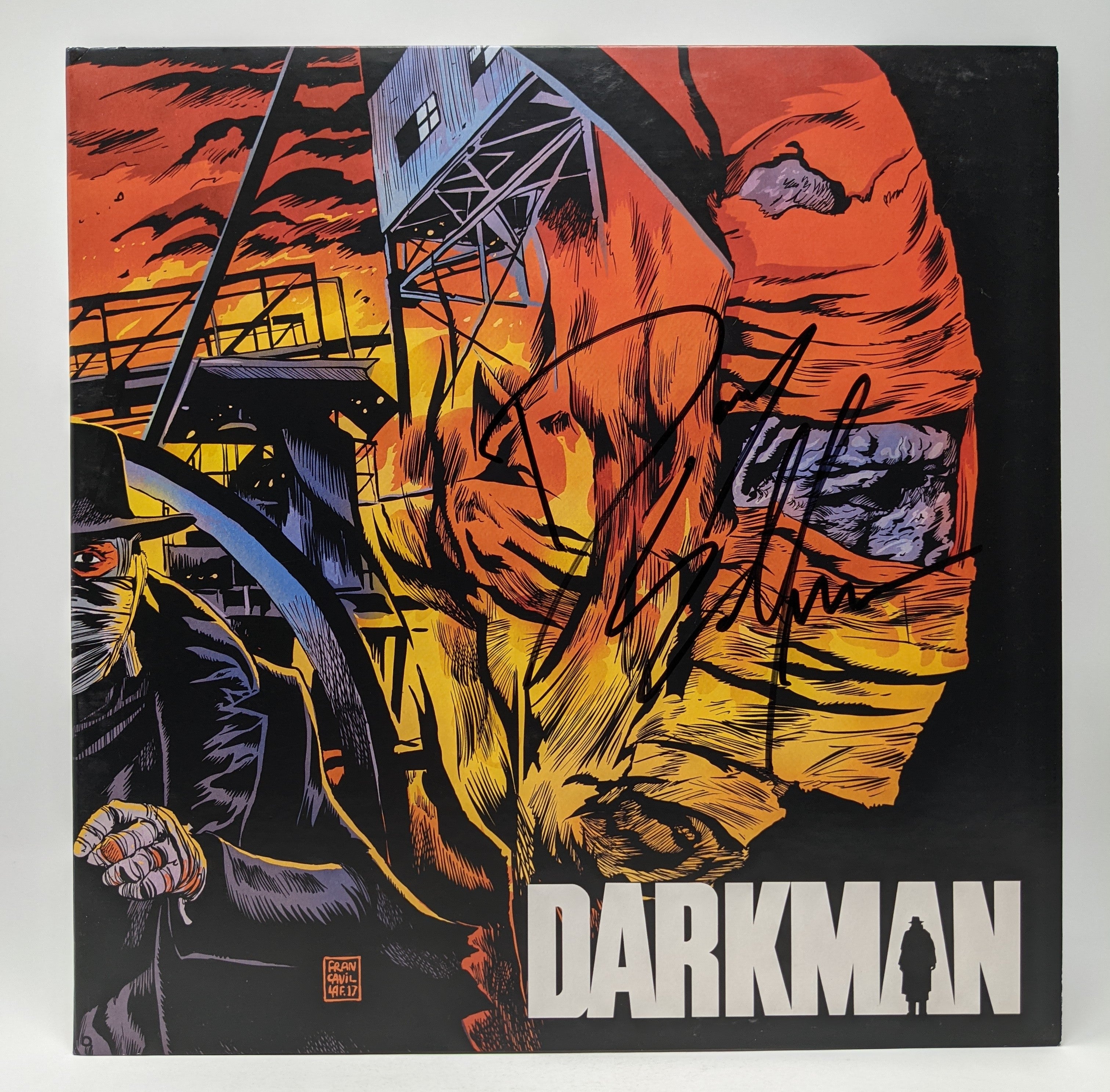 Danny Elfman Darkman Soundtrack Vinyl Record Album Signed  JSA COA Certified Autograph